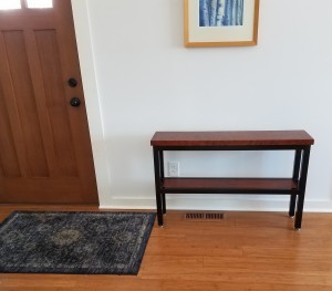 american cherry entry table        